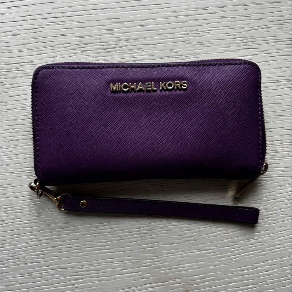 Michael Kors Dark Purple Wristlet